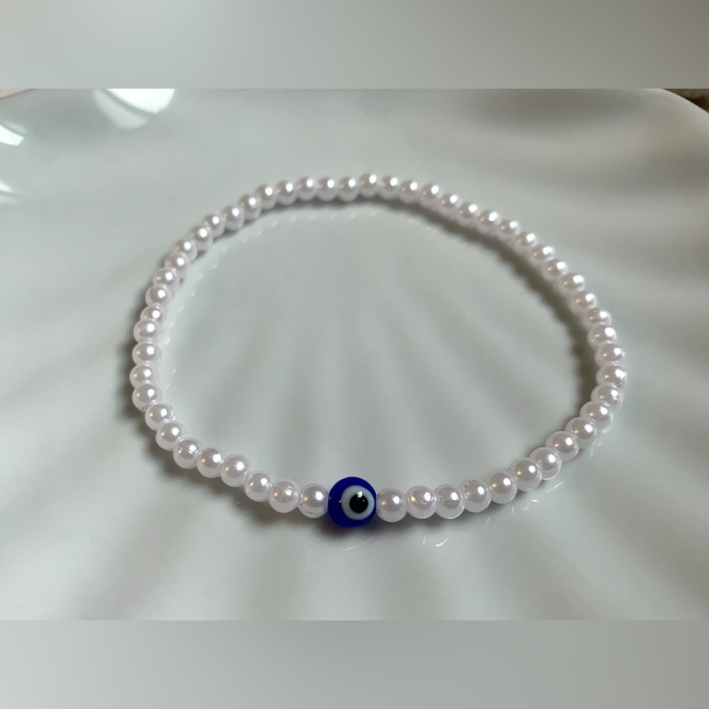 Evil eye 🧿 unisex handmade beaded bracelet